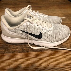 White Nike trainers